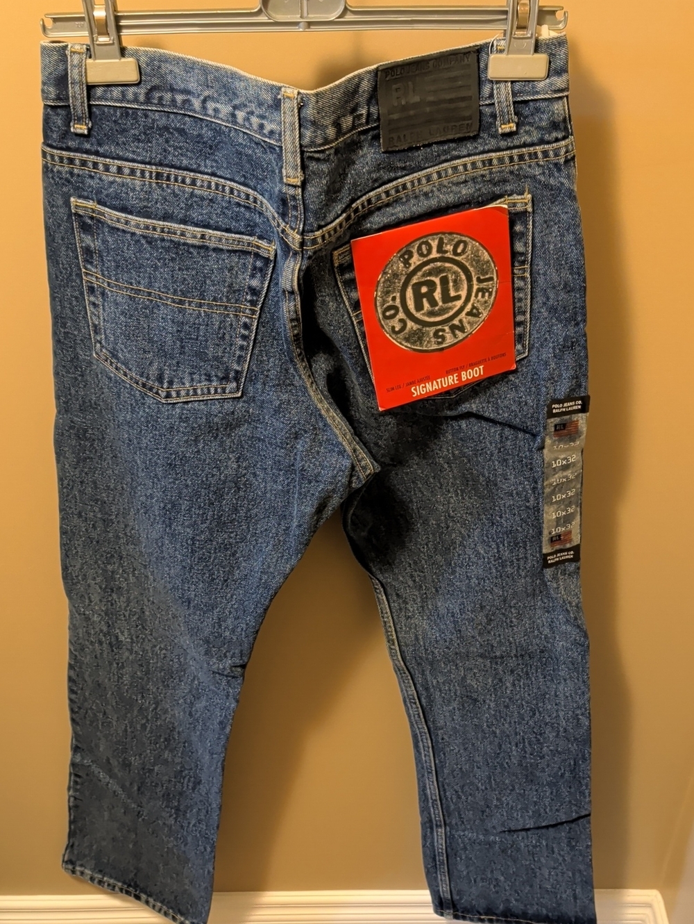 Vintage Deadstock Polo by Ralph Lauren Blue Bootcut Denim Jeans